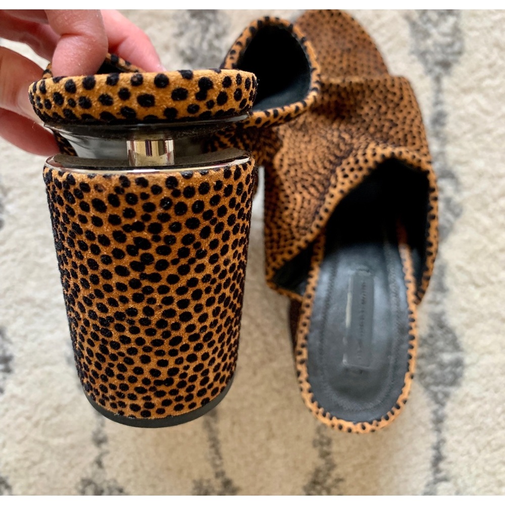 Alexander Wang Animal Print Block Heel Mule - image 8